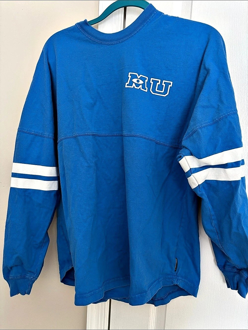 Disney Parks Monsters University Spirit Jersey Blue White Size Medium